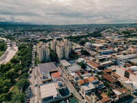 aerial view of San Salvador de Jujuy, argentina. High quality photo