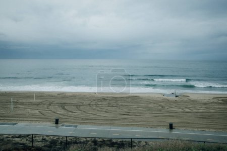 Los Angeles, Kalifornien, USA - Regentag am Strand von Redondo am 2. März 2024. Hochwertiges Foto