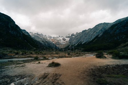 Wanderung zur Laguna Esmeralda in Südargentinien in der Nähe von Ushuaia in Patagonien - 2. Dezember 2023. Hochwertiges Foto