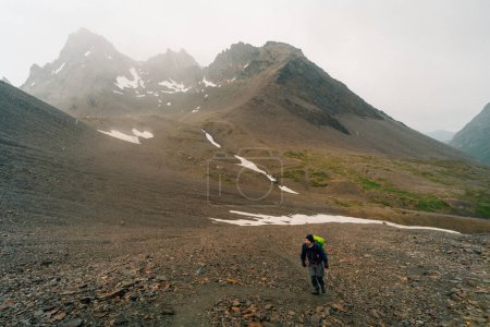 randonnée à Cerro Guanaco en Terre de Feu en Patagonie. Photo de haute qualité