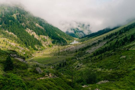 sendero en las montañas de los Pirineos, España. Foto de alta calidad