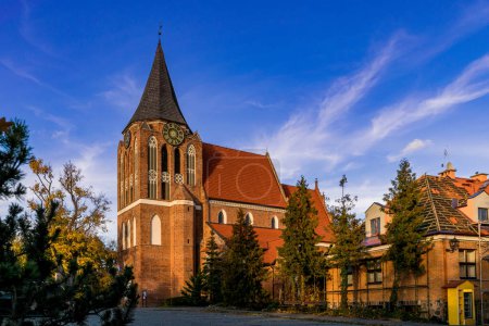 Foto de Antigua iglesia católica gótica en Pruszcz Granski - Imagen libre de derechos