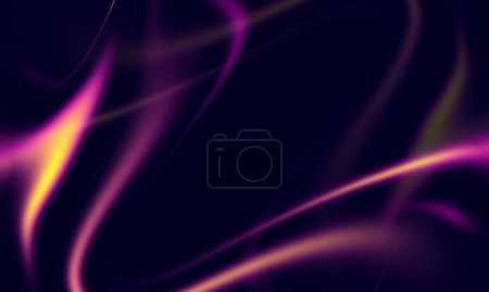 Photo for Abstract modern background with lightful blurry waves in yellow, pink and blue - Royalty Free Image