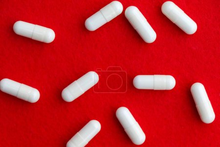 Photo for Close up, Vitamin pills, food supplement for health or used to treat disease - Royalty Free Image
