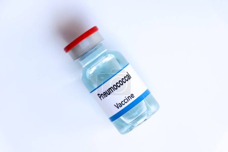 Foto de Vacuna antineumocócica en un vial, inmunización y tratamiento de infecciones, vacuna utilizada para la prevención de enfermedades - Imagen libre de derechos