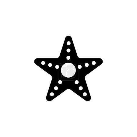 Foto de Estrella de mar icono de vector plano. Símbolo sólido simple aislado sobre fondo blanco - Imagen libre de derechos