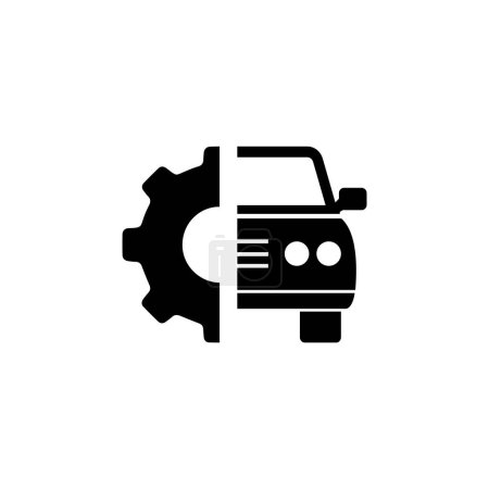 Foto de Car Service icono de vector plano. Símbolo sólido simple aislado sobre fondo blanco - Imagen libre de derechos