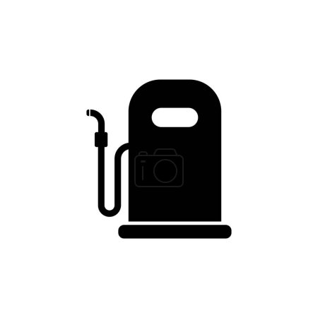 Tanken Spalte flache Vektor-Symbol. Einfaches massives Symbol isoliert auf weißem Hintergrund