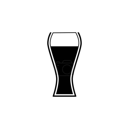 Illustration for Lager Beer flat vector icon. Simple solid symbol isolated on white background - Royalty Free Image