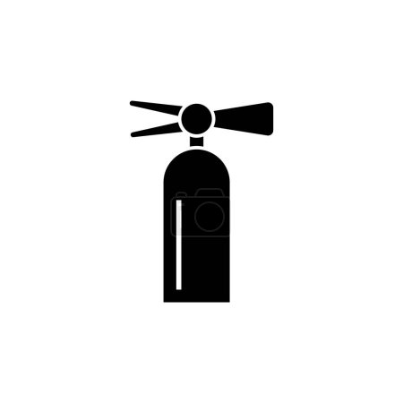 Foto de Fire Extinguisher icono de vector plano. Símbolo sólido simple aislado sobre fondo blanco - Imagen libre de derechos