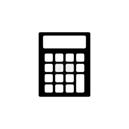 Foto de Calculadora icono de vector plano. Símbolo sólido simple aislado sobre fondo blanco - Imagen libre de derechos