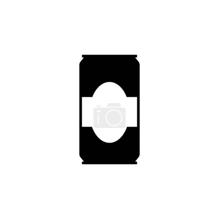 Foto de Soda puede icono de vector plano. Símbolo sólido simple aislado sobre fondo blanco - Imagen libre de derechos