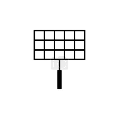 Foto de Grill Grid icono de vector plano. Símbolo sólido simple aislado sobre fondo blanco - Imagen libre de derechos