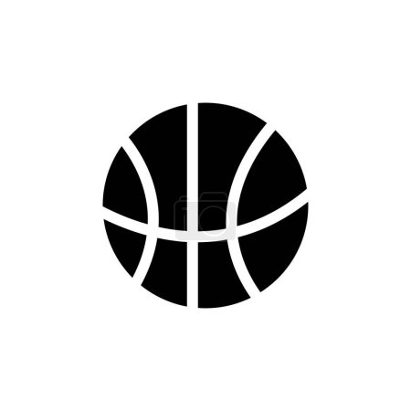 Foto de Baloncesto Bola icono vector plano. Símbolo sólido simple aislado sobre fondo blanco - Imagen libre de derechos