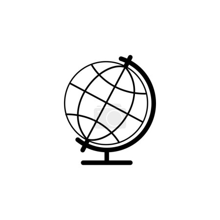Foto de World Globe icono de vector plano. Símbolo sólido simple aislado sobre fondo blanco - Imagen libre de derechos