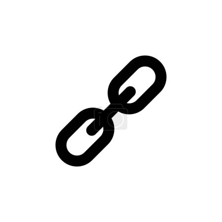 Foto de Enlace de cadena icono de vector plano. Símbolo sólido simple aislado sobre fondo blanco - Imagen libre de derechos