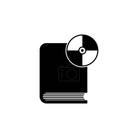 Téléchargez les illustrations : CD DVD Box icône vectorielle plate. Symbole solide simple isolé sur fond blanc - en licence libre de droit