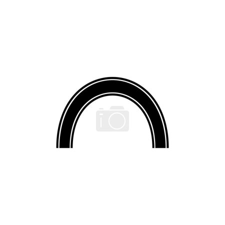 Foto de Protector bucal icono de vector plano. Símbolo sólido simple aislado sobre fondo blanco - Imagen libre de derechos