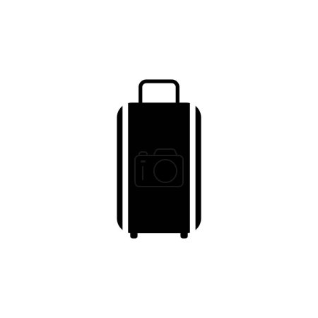 Foto de Bolsa de viaje. Trip Handbag icono de vector plano. Símbolo sólido simple aislado sobre fondo blanco - Imagen libre de derechos
