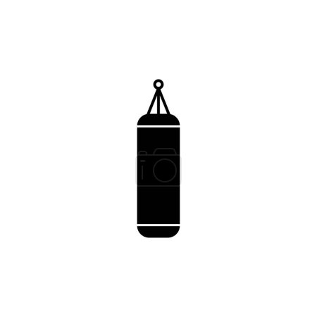 Foto de Punching Boxing Bag icono de vector plano. Símbolo sólido simple aislado sobre fondo blanco - Imagen libre de derechos