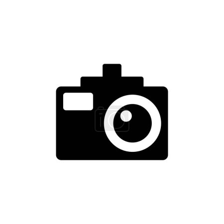 Car DVR. Car Digital Video Recorder flat vector icon. Simple solid symbol isolated on white background