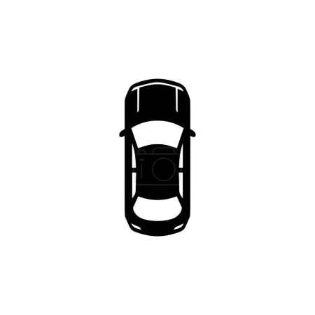 Foto de Car Top View icono de vector plano. Símbolo sólido simple aislado sobre fondo blanco - Imagen libre de derechos
