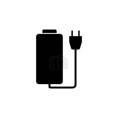 Illustration for UPS Accumulator. Uninterruptible Power Supply flat vector icon. Simple solid symbol isolated on white background - Royalty Free Image