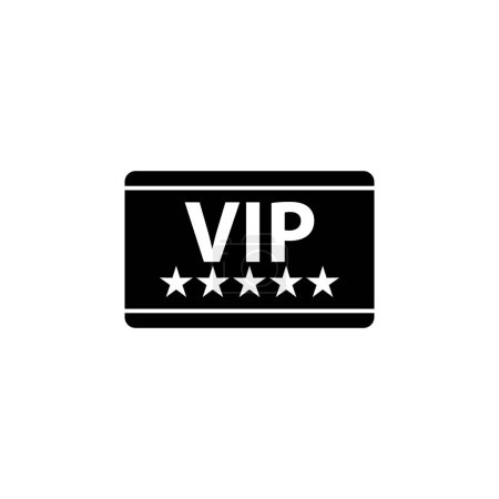 Foto de Tarjeta de crédito VIP icono de vector plano. Símbolo sólido simple aislado sobre fondo blanco - Imagen libre de derechos
