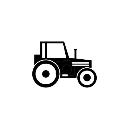 Illustration for Road Roller. Asphalt Compactor Paver flat vector icon. Simple solid symbol isolated on white background - Royalty Free Image