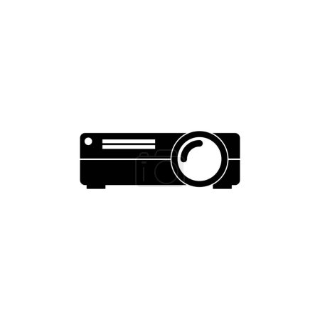 Video Projector flat vector icon. Simple solid symbol isolated on white background. Video Projector sign design template for web and mobile UI element