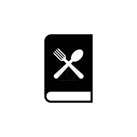 Kochrezept, Kochbuch Flachvektorsymbol. Einfaches massives Symbol isoliert auf weißem Hintergrund. Kochrezept, Cook Book Sign Design-Vorlage für Web-und mobile Benutzeroberfläche Element