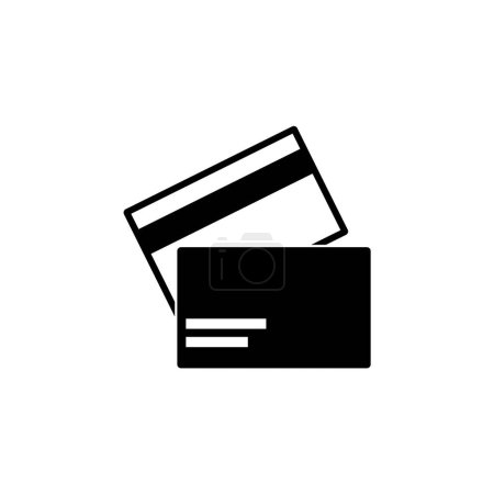 Foto de Banca Tarjeta de crédito icono de vector plano. Símbolo sólido simple aislado sobre fondo blanco. Plantilla de diseño de signo de tarjeta de crédito bancaria para elemento de interfaz de usuario web y móvil - Imagen libre de derechos