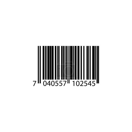 Barcode, flaches Barcode-Vektor-Symbol. Einfaches massives Symbol isoliert auf weißem Hintergrund. Barcode, Design-Vorlage für Barcodezeichen für Web- und mobile Benutzeroberflächen