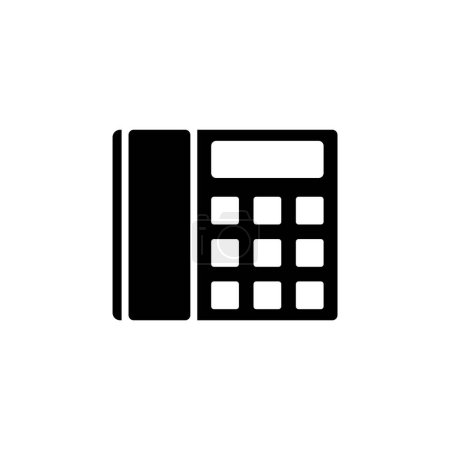 Foto de Oficina Fax Teléfono icono de vector plano. Símbolo sólido simple aislado sobre fondo blanco. Office Fax Plantilla de diseño de señal de teléfono para elemento de interfaz de usuario web y móvil - Imagen libre de derechos