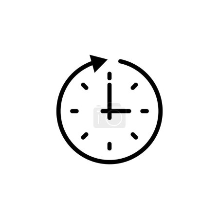 Foto de Pasaje del tiempo icono de vector plano. Símbolo sólido simple aislado sobre fondo blanco. Plantilla de diseño de signo de paso de tiempo para elemento de interfaz de usuario web y móvil - Imagen libre de derechos