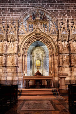 Foto de Capilla de la Reliquia del Santo Grial dentro de la Catedral de Valencia, Cáliz Santo, España. - Imagen libre de derechos