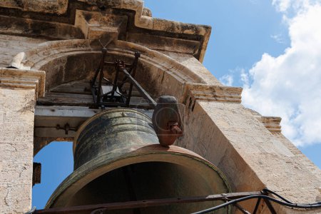 Photo for Detail of the Bell called El Miguelete, or Micalet, in the Tower of the Cathedral in Valencia, Spain. - Royalty Free Image