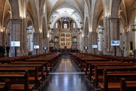 Téléchargez les photos : The Apse of Valencia Cathedral - Spain. - en image libre de droit