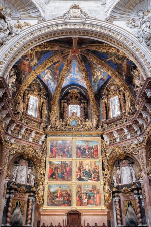 Photo for Front view of the Main Altarpiece Doors in the Cathedral of Valencia - Spain. - Royalty Free Image