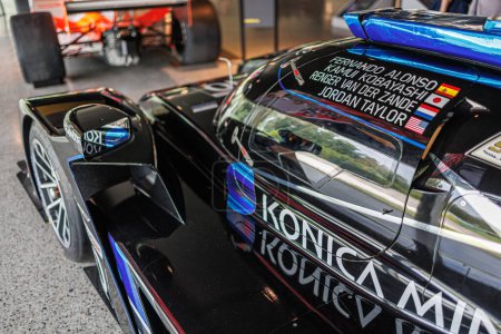 Photo for Black Italian Competition Car - Dallara-Cadillac winner in Daytona Circuit 2019 - Royalty Free Image