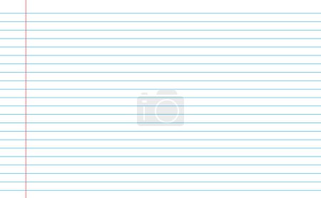 Ilustración de Cuadrícula de papel líneas horizontales escuela cuaderno textura fondo - Imagen libre de derechos