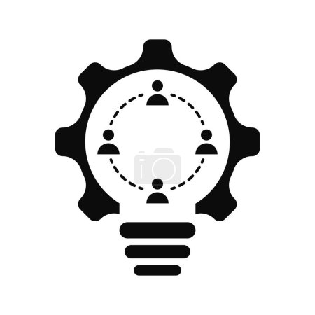 Ilustración de Reunión de colaboración ideas de negocio equipo de gestión de trabajo icono - Imagen libre de derechos