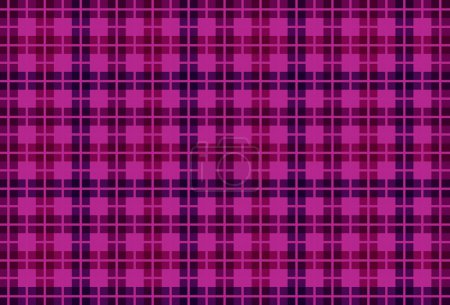 Seamless checkered vector pattern. Seamless checkered vector pattern. Coarse vintage Purple plaid fabric texture. Abstract geometric background. Tablecloth for picnic Texture.