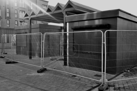 Photo for Barry, Vale of Glam, Wales 02 Feb 2024: The Business Quarter is located on the western edge of the planned marina. New shops cafes, restaurants lay empty. High rates, rents blamed for lack of tenants. - Royalty Free Image