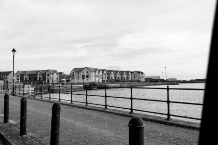 Photo for Barry, Vale of Glamorgan, Wales 02 Feb 2024; With East Quay homes almost complete the council puts pressure on developers to complete landscaping for areas designated for leisure and recreational use - Royalty Free Image