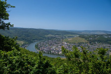 Beautiful view of the Moselle and Bernkastel-Kues from the Maria Zill viewing point