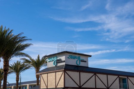 Photo for Lake Havasu City, AZ - March 9, 2023: Sway Hotels offers 36 rooms across the street from Lake Havasu. - Royalty Free Image