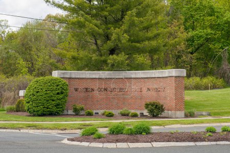Photo for Sign at the entrance to the Western Connecticut State University Westside Campus - Royalty Free Image