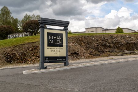 Photo for Danbury, CT - May 3, 2023: Ethan Allen International Headquarters. Ethan Allen is one of the largest furniture companies in the United States. - Royalty Free Image