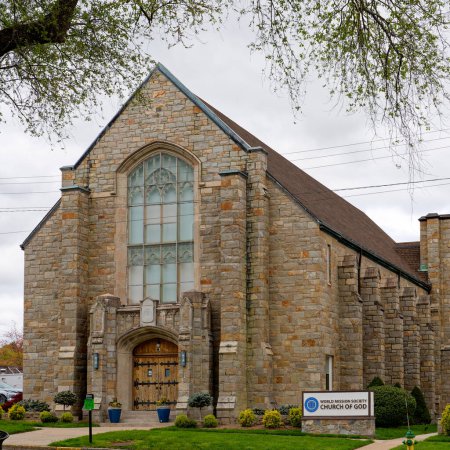 Photo for Middletown, CT - May 4, 2023: World Mission Society Church of God Christian non-denominational church. The Church of God believes in the Second Coming Christ, Ahnsahnghong, in 1948, and God the Mother - Royalty Free Image